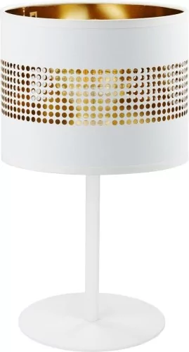 TK Lighting Lampka stołowa TAGO white 1pł. 5056