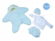 Lalki dla dziewczynek - 3-częściowy strój dla lalki New born o wielkości 40-42 cm - miniaturka - grafika 1