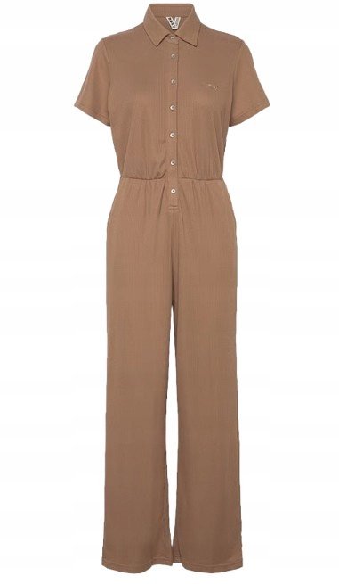 ROXY KOMBINEZON Z KOŁNIERZYKIEM KRÓTKI RĘKAW BRĄZOWY XS XQA