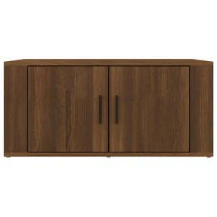 Lumarko Stolik kawowy, brązowy dąb, 80x50x36 cm materiał drewnopochodny - Ławy i stoliki kawowe - miniaturka - grafika 6