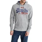 Bluzy męskie - Bluza męska Superdry Premium Goods sportowa z kapturem szara-XXL - miniaturka - grafika 1