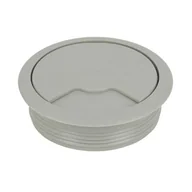 Zawiasy, okucia i inne akcesoria - Przelotka do kabli srebrna - miniaturka - grafika 1