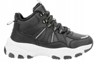 Buty trekkingowe damskie - Buty damskie Big Star OO274A160 trapery ocieplane czarne 39 - miniaturka - grafika 1