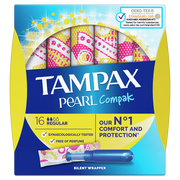 Tampony - Tampax tampony Compaq Pearl Regular 16 szt - miniaturka - grafika 1