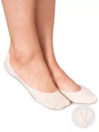 Skarpetki damskie - Skarpety stopki damskie niskie laserowe z miękkim podbiciem beżowe 3PAK 36-41 YOCLUB - miniaturka - grafika 1