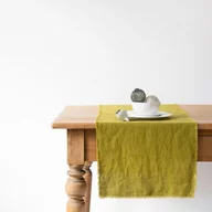 Obrusy i serwetki - Zielony lniany bieżnik Linen Tales Classic, 40x150 cm - miniaturka - grafika 1