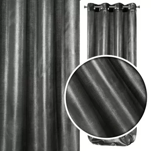Eurofirany Zasłona Sasha 140x250 Stalowa ex-zas-sasha-sta+sr-140x250-prze - Zasłony - miniaturka - grafika 1
