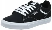 Buty sportowe męskie - Vans Seldan Herren Sneaker, Canvas Black White, 43 - miniaturka - grafika 1