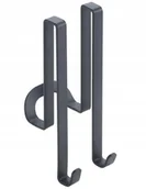 Wieszaki i stojaki - Szary hak wiszący Origin - Metaltex - miniaturka - grafika 1