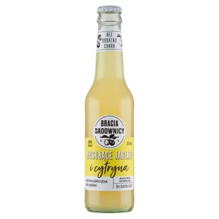 Bracia Sadownicy Napój Musujący 275Ml Jabłko I Cytryna - Napoje gazowane - miniaturka - grafika 1