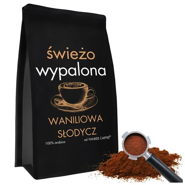 Kawa mielona 500g Świeżo Palona 100% Arabica Waniliowa Słodycz Smakowa