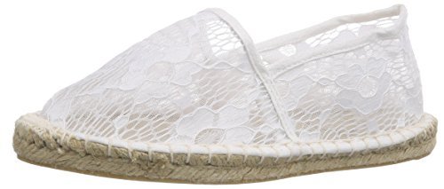 PIECES HAISHA ESPADRILLOS LACE WHITE, damskie espadryle, biały - biały Bright White - 36 EU