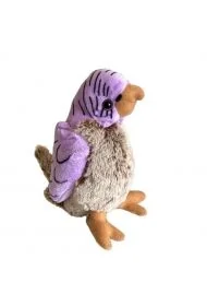 Papuga fioletowo-brązowa 17cm - Maskotki i pluszaki - miniaturka - grafika 1