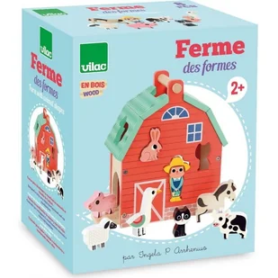 Drewniany sorter kształtów Farma, Vilac - Zabawki sensoryczne Drewniany sorter kształtów Farma, Vilac - Zabawki sensoryczne - miniaturka - grafika 1