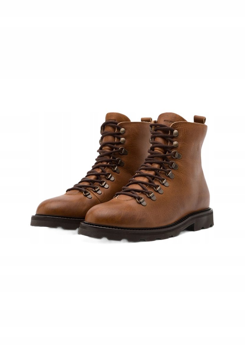 ROYAL REPUBLIQ BRĄZOWE MĘSKIE TRZEWIKI ZE SKÓRY NATURALNEJ 42 J0A