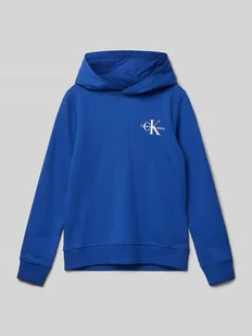 Bluza z kapturem z nadrukiem z logo - Spodnie i spodenki dla chłopców - miniaturka - grafika 1
