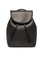 Plecaki - Calvin Klein Plecak Emblem Aop Mini Backpack LV04F3507G Czarny - miniaturka - grafika 1