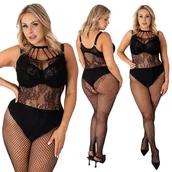 Bielizna nocna - BODY BODYSTOCKING bielizna erotyczna KOMBINEZON PLUS SIZE - miniaturka - grafika 1