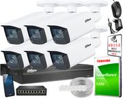 Zestawy do monitoringu - Zestaw do monitoringu IP DAHUA 6x kamera IPC-HFW1431T-ZS-2812-S4, Rejestrator NVR4108HS-4KS2/L - miniaturka - grafika 1