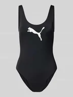 Stroje kąpielowe - Kostium kąpielowy z nadrukiem z logo - miniaturka - grafika 1