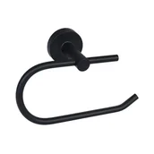 Stojaki i wieszaki na papier toaletowy - Uchwyt WC na papier Foryou prosty czarny - miniaturka - grafika 1