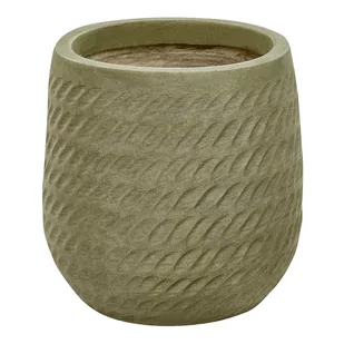 Doniczka ⌀ 19 cm zielona LIVADIA - Donice - miniaturka - grafika 1