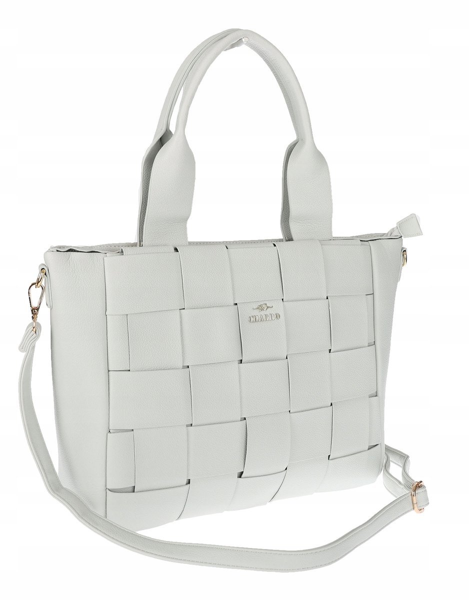 Torebka Damska shopper włoska marka CHARRO pojemna A4 CH3358 Szara