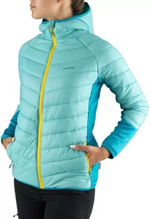 Kurtki damskie - Kurtka damska z kapturem Viking Becky Warm Pro Lady ocieplana polartec primaloft turkusowa (750/24/3232/7000) - grafika 1