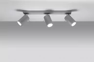 Lampy sufitowe - Sollux Lighting Plafon RING 3 szary - miniaturka - grafika 1