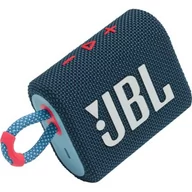 Głośniki przenośne - JBL Go 3 Różowo-niebieski - miniaturka - grafika 1