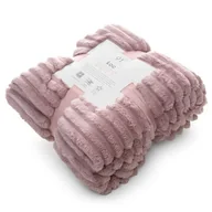 Koce - Koc soft 70 x 160 cm pudrowy różowy - miniaturka - grafika 1