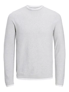 Jack & Jones Sweter w kolorze jasnoszarym - Swetry męskie - miniaturka - grafika 1
