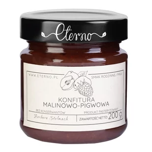 Eterno Konfitura malinowo-pigwowa Eterno 200g 7BC5-2405E - Konfitury, marmolady, powidła - miniaturka - grafika 1