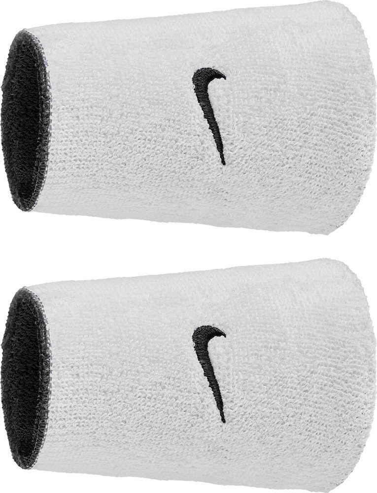 Nike Frotki opaska frotka na rękę nadgarstek Swoosh Classic Reversible Doublewide Wristbands 2 sztuki