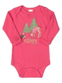 Body dla niemowląt - Niemowlęce body jeżyk i sarenka koralowe Up Baby r.86 - miniaturka - grafika 1