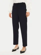 Spodnie sportowe damskie - Tommy Hilfiger Chinosy WW0WW44090 Granatowy Regular Fit - miniaturka - grafika 1