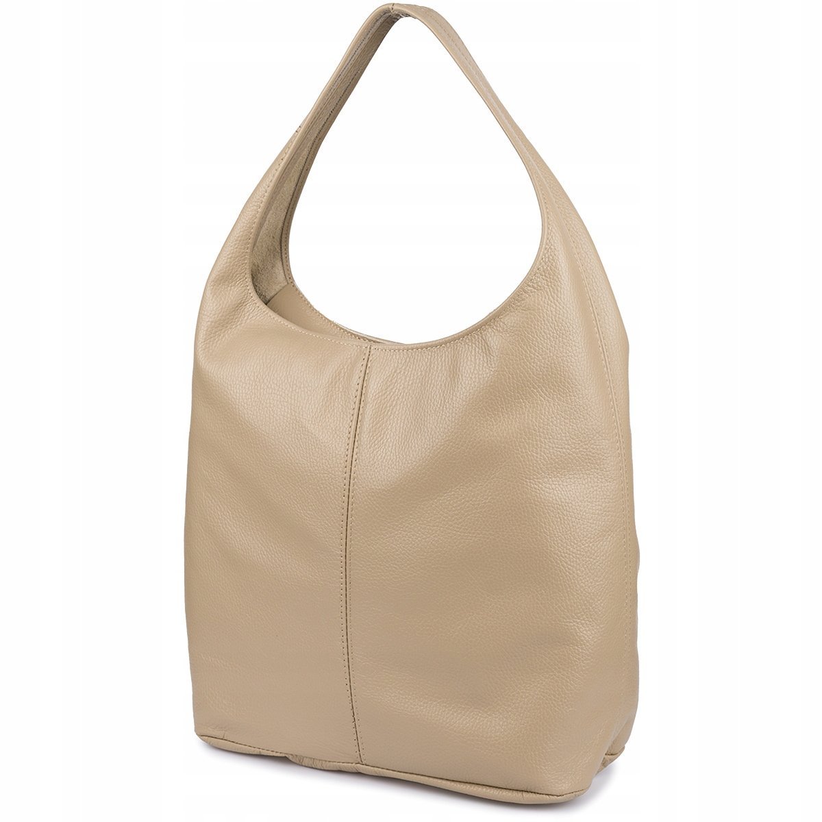 Torebka skórzana damska duża A4 shopperka klasyczna na ramię włoska skóra