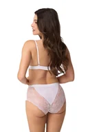 Bielizna nocna - Figi damskie z wysokim stanem i koronką kod 2010 białe  XL - miniaturka - grafika 1