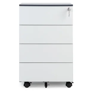 B2B Partner Kontener METAL, 4 metalowe szuflady 485047 - Szafki biurowe - miniaturka - grafika 1