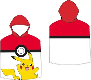 Carbotex, Poncho, ręcznik kąpielowy z kapturem 55x110cm, Pokemon - Okrycia kąpielowe dla dzieci - miniaturka - grafika 1