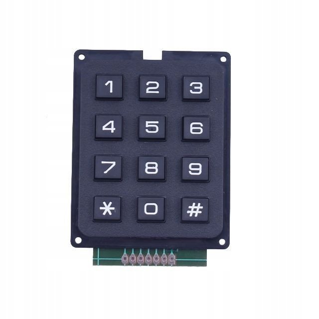 KB-304-PNB Klawiatura 51x64mm 12 klawiszy