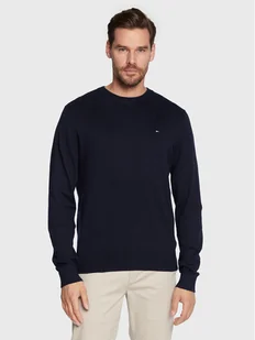 Tommy Hilfiger Sweter MW0MW28046 Granatowy Regular Fit - Swetry męskie - miniaturka - grafika 1