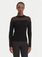 Swetry damskie - Guess Sweter W6RR70 Z2YK2 Czarny Regular Fit - miniaturka - grafika 1