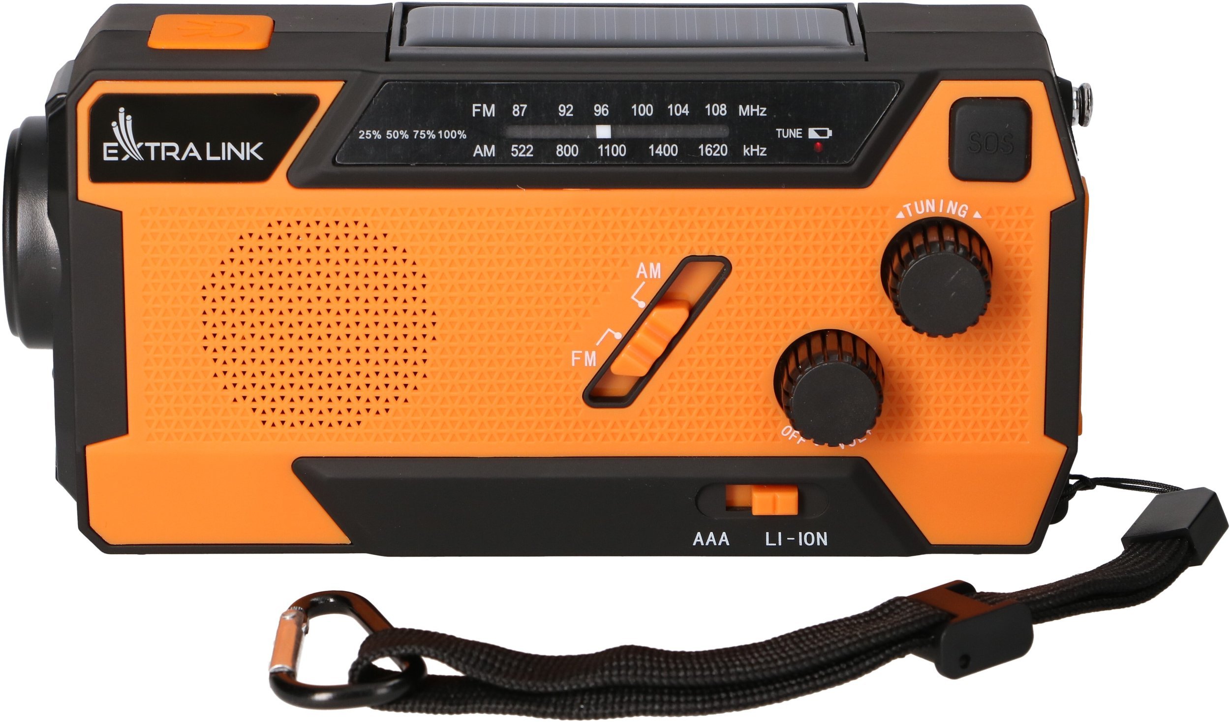 EXTRALINK RADIO AWARYJNE SOLARNE Z LATARKĄ SOS SR-4000