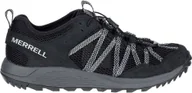 Buty trekkingowe męskie - Buty trekkingowe męskie Merrell Wildwood Aerosport czarno-szare r. 43 1/2 - miniaturka - grafika 1