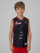 Koszulki dla chłopców - 4F Koszulka meczowa replika wyjazdowa z sezonu 2025/26 dziecięca 4F x Start Lublin - czarna 98/104 - miniaturka - grafika 1