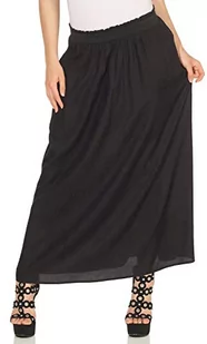 Only Kobiety Onlvenedig Life Long Skirt Wvn Noos Spódnica, Czarny, XS - Spódnice - miniaturka - grafika 1