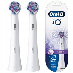 Oryginalne Końcówki Oral-B I O Radiant White 2 Szt - Końcówki do szczoteczek elektrycznych - miniaturka - grafika 1