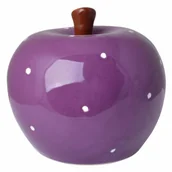 Figurki dekoracyjne - Jabłko w groszki fioletowe - miniaturka - grafika 1
