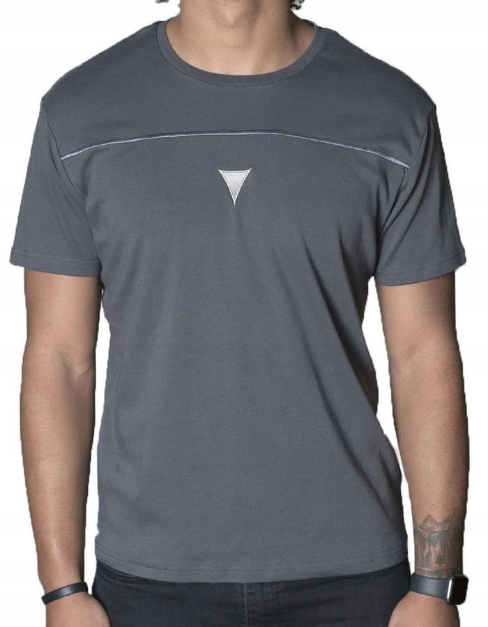Klasyczna koszulka szara T-shirt Spear Apparel L